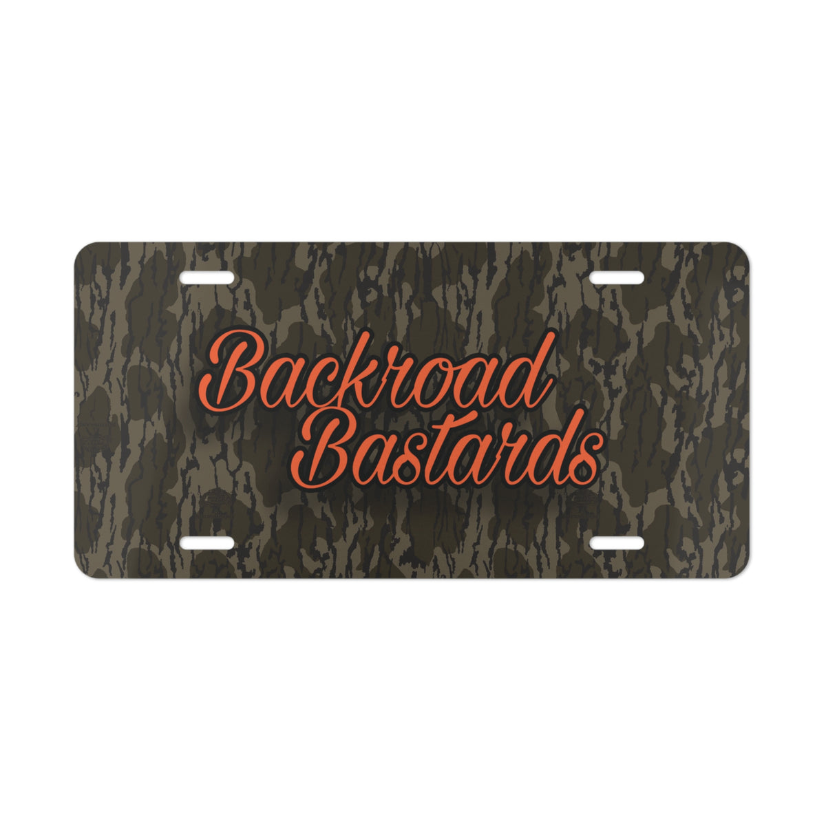 Camo "Backroad Bastards" Vanity Plate